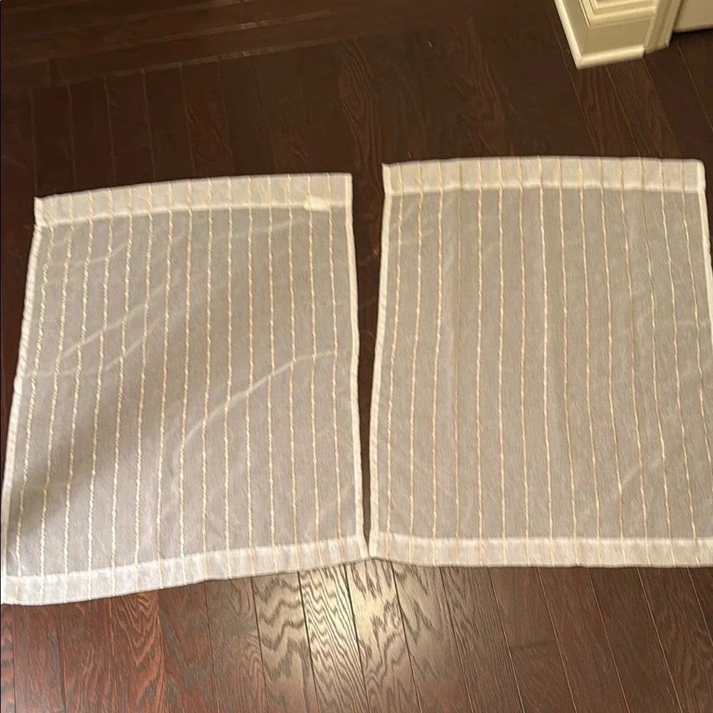 Sheer Striped Window Panels